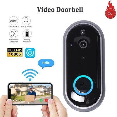 Домофон HD WI-FI Video Doorbell W Беспроводная видеокамера дверной глазок 3214603 фото