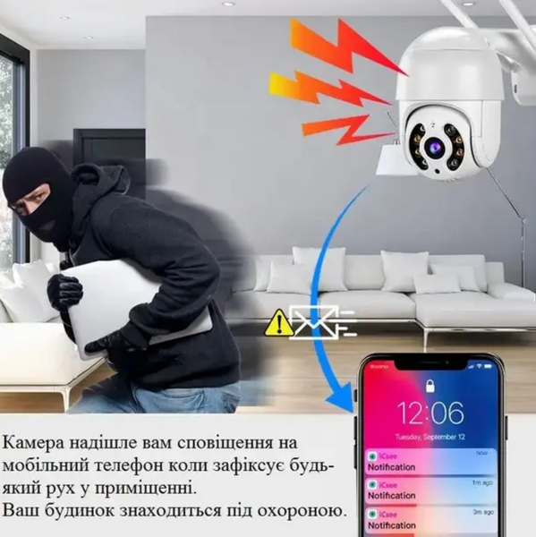 Вулична поворотна IP камера А2 PRO 1080 Vision 360 WI-FI ZOOM X4 а2pro360 фото